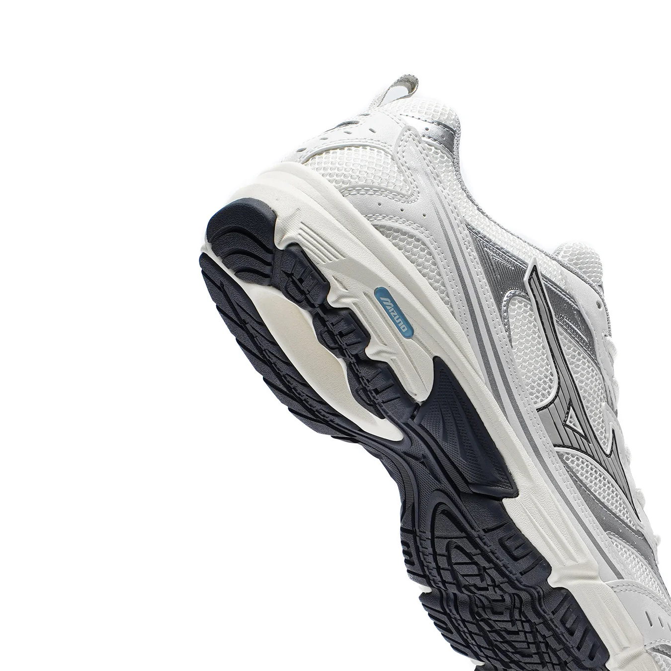 Mizuno Womens MXR Trainer Snow White / Harbour Mist / Silver - Image 2