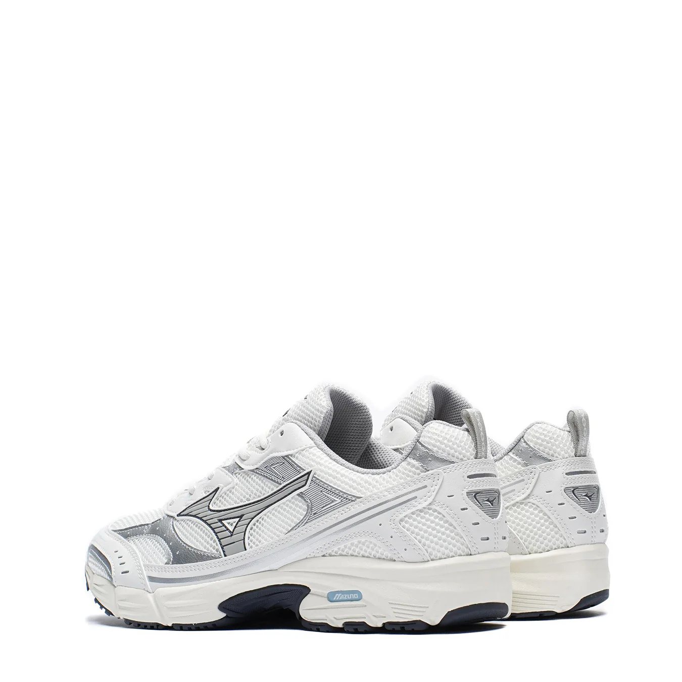 Mizuno Womens MXR Trainer Snow White / Harbour Mist / Silver - Image 3