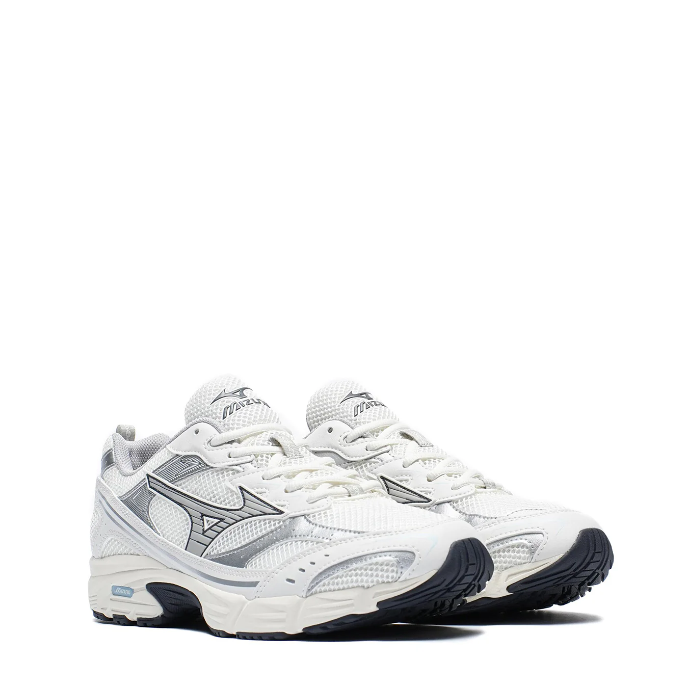 Mizuno Womens MXR Trainer Snow White / Harbour Mist / Silver - Image 4