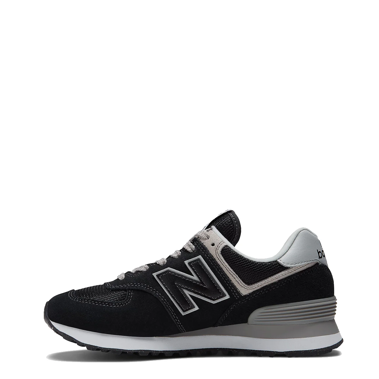 New Balance Womens 574 Trainers Black / White - Image 3