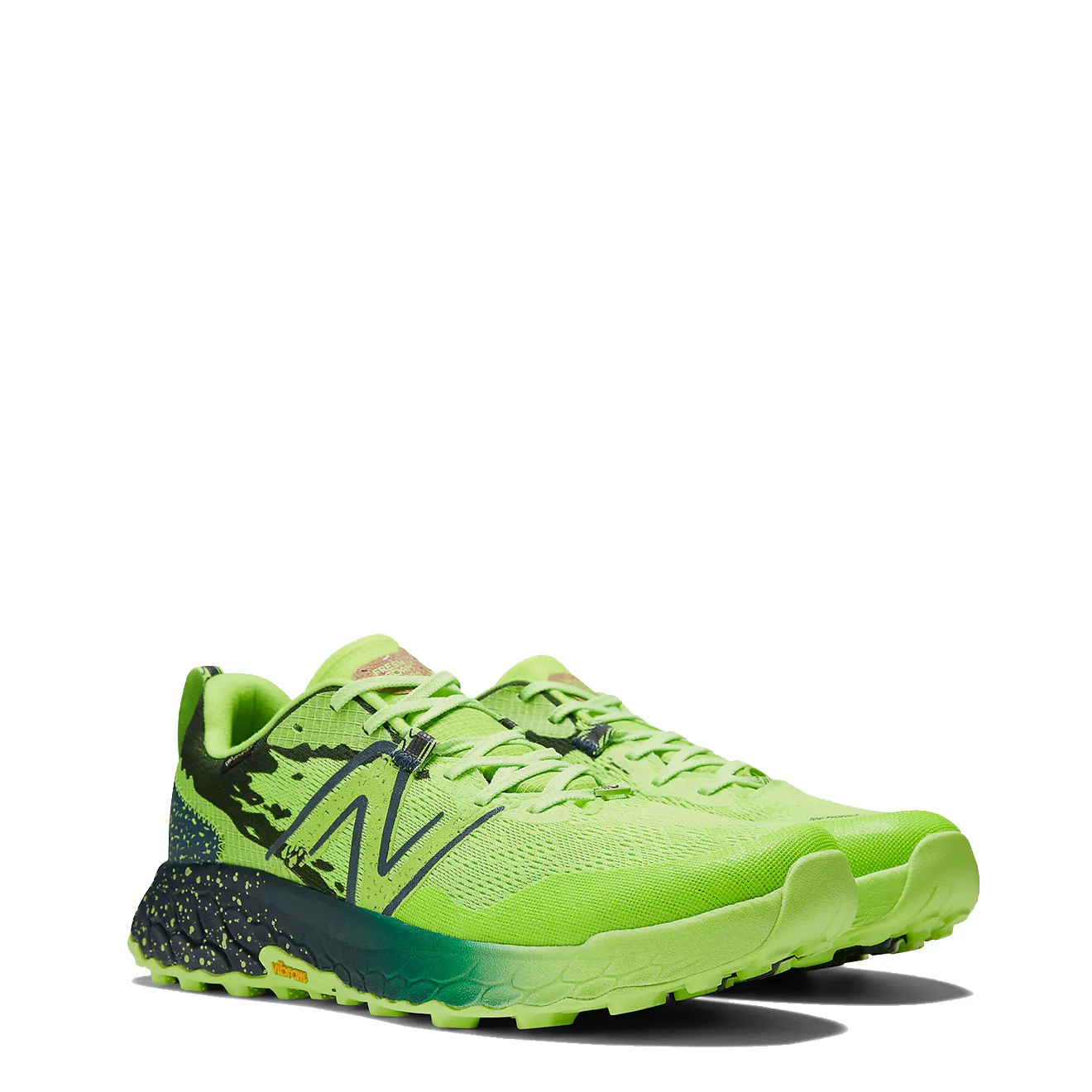 New Balance Womens Fresh Foam X Hierro v7 GTX Pixel Green / Natural Indigo - Image 3