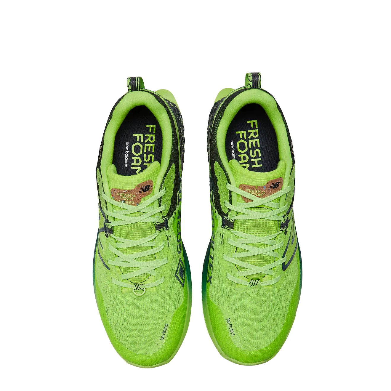 New Balance Womens Fresh Foam X Hierro v7 GTX Pixel Green / Natural Indigo - Image 5