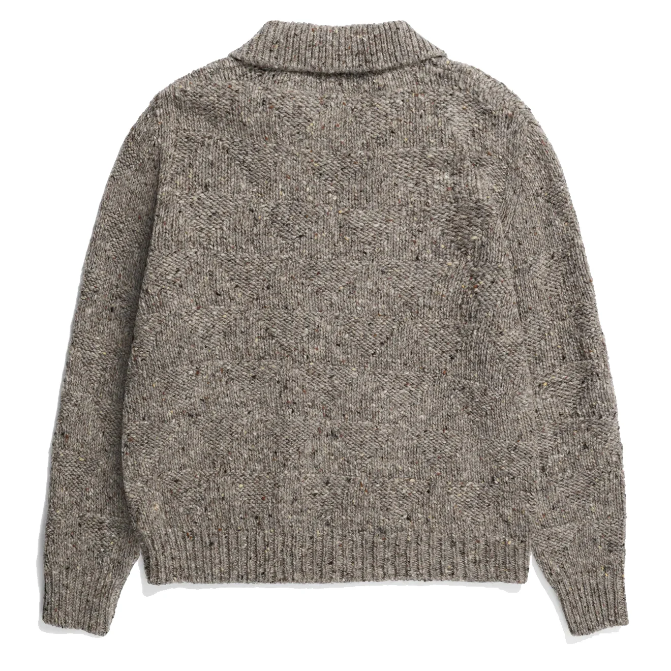 Norse Projects Erik Donegal Diamond Jacket Grey Melange - Image 2