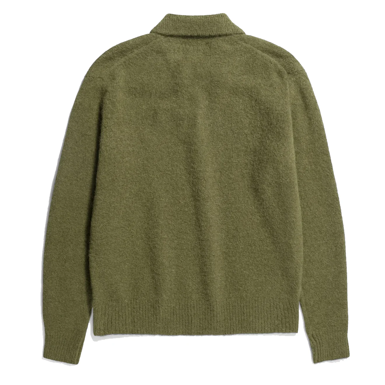 Norse Projects Rasmus Relaxed Brushed Polo Ivy Green - Image 2