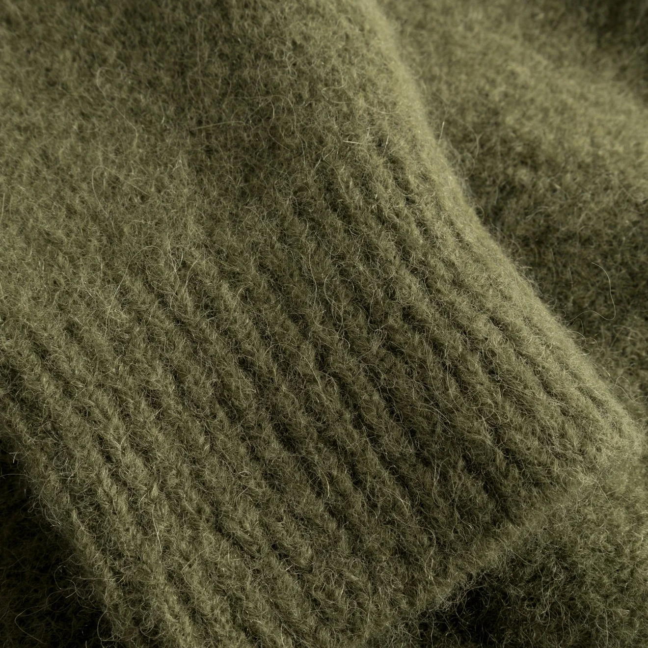Norse Projects Rasmus Relaxed Brushed Polo Ivy Green - Image 4