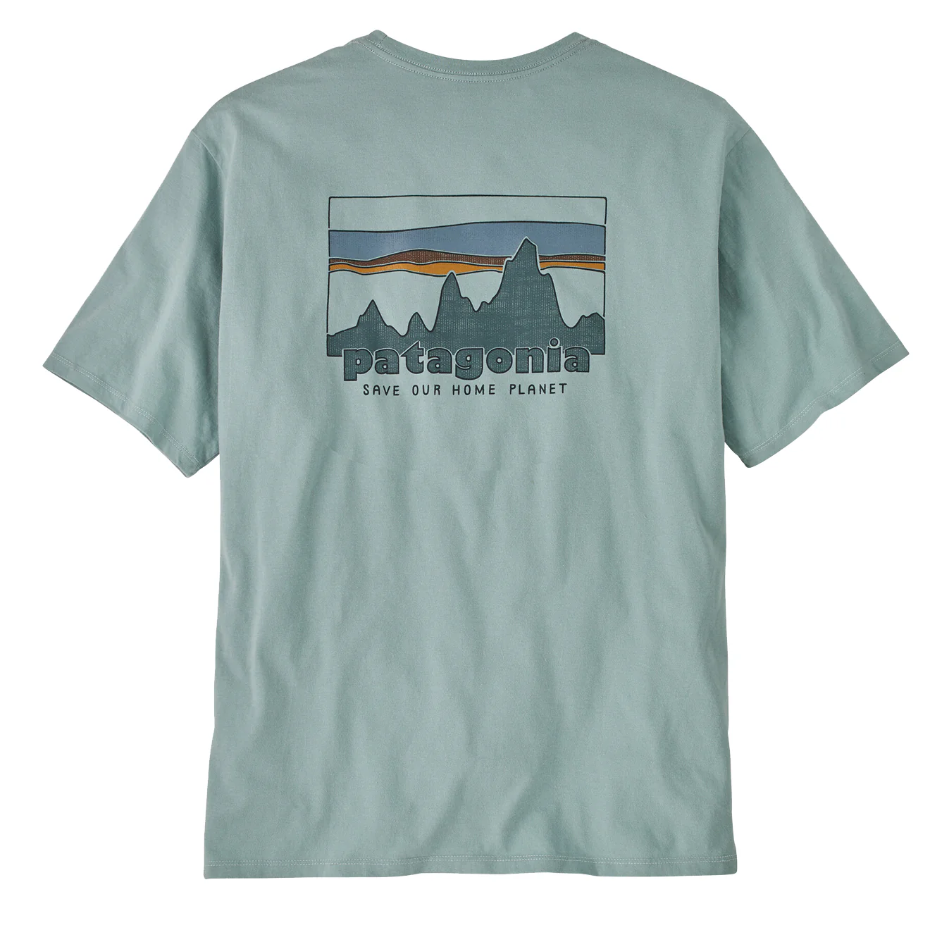 Patagonia '73 Skyline Organic T-Shirt Thermal Blue - Image 2