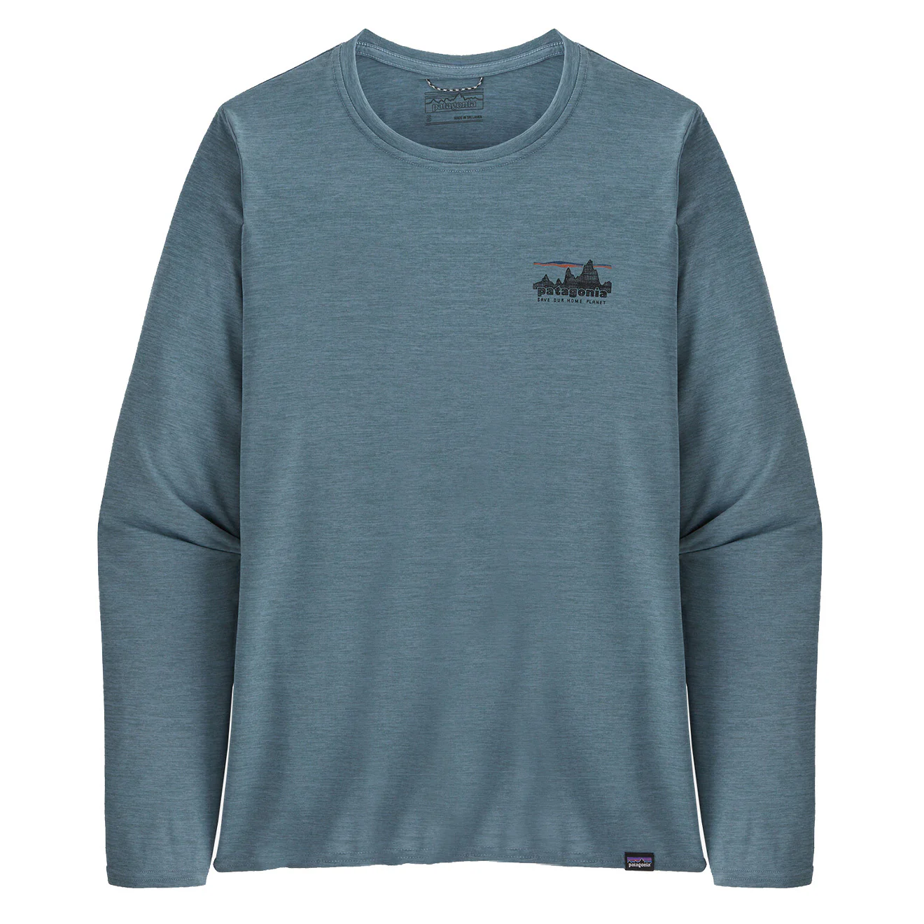 Patagonia Womens L/S Cap Cool Daily Graphic Shirt 73 Skyline / Light Plume Grey X-Dye