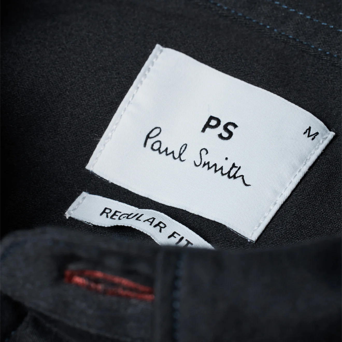 Paul Smith Cotton Sateen Garment-Dyed Shirt Navy - Image 3
