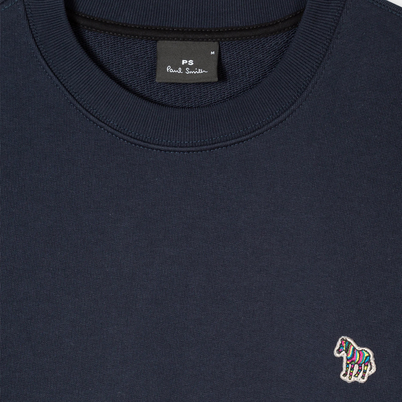 Paul Smith Cotton Zebra Logo Sweatshirt Dark Navy - Image 3