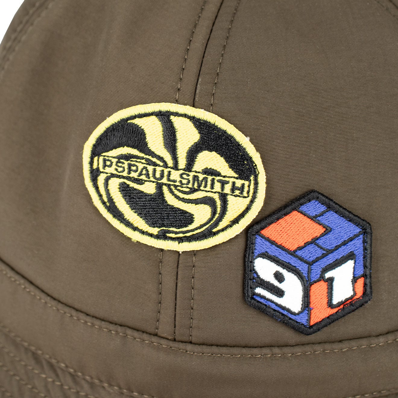 Paul Smith Rave On Bucket Hat Khaki - Image 3