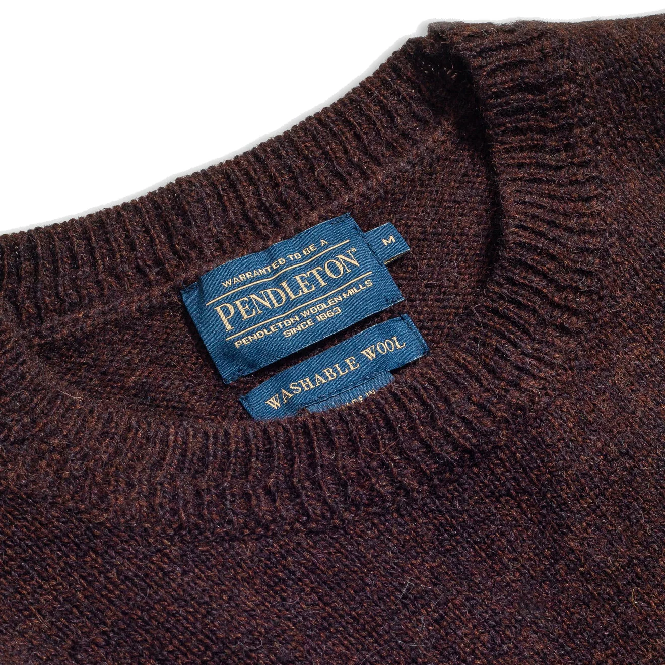 Pendleton Wool Crew Espresso Heather - Image 4