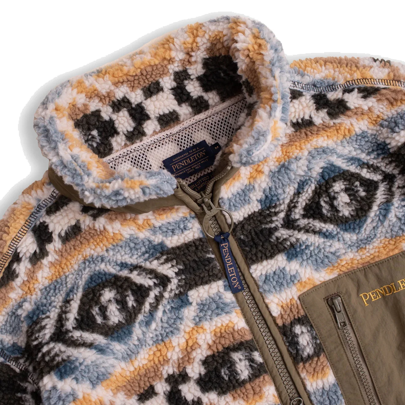 Pendleton Zip Through Fleece Jacket Abiquiu Sky - Image 4