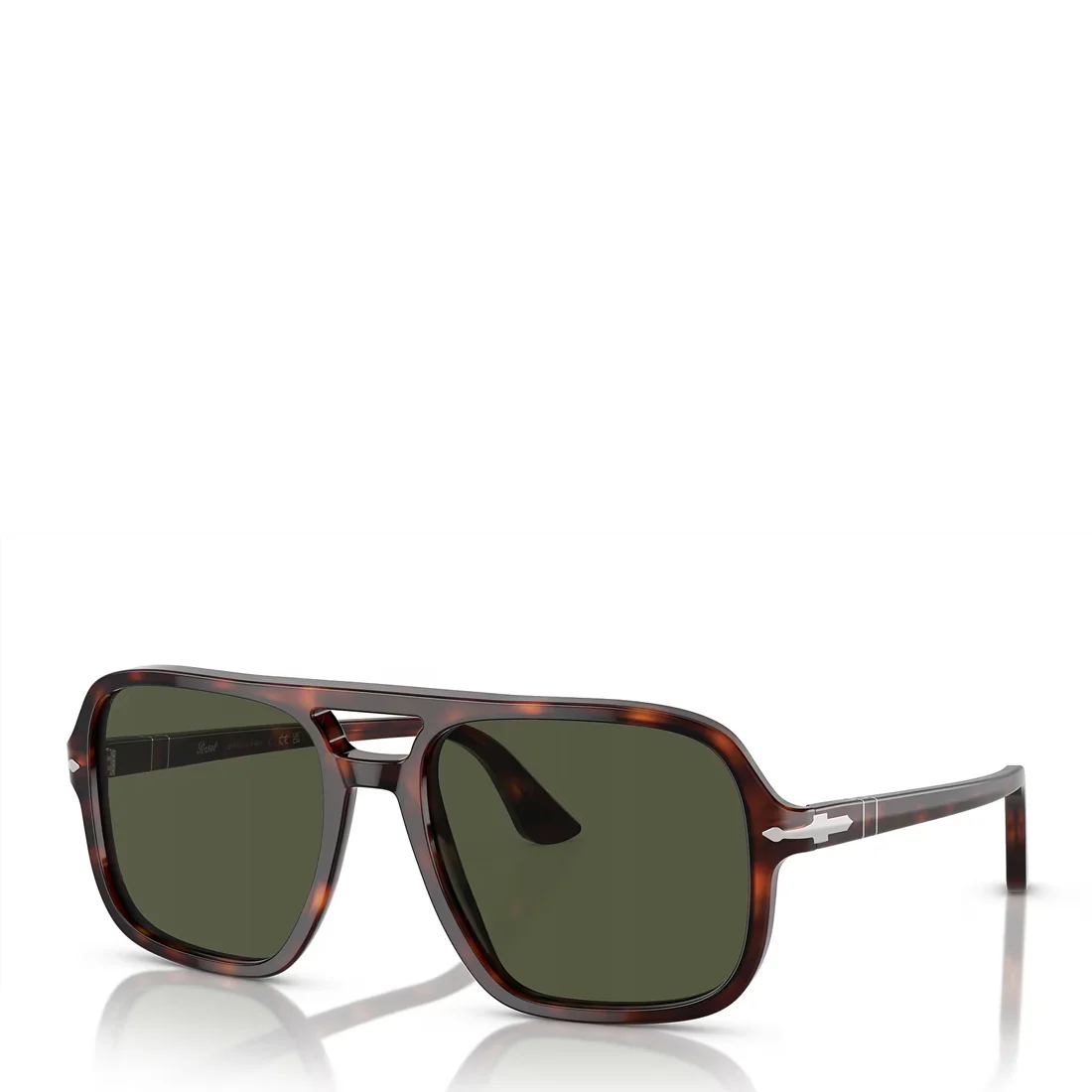 Persol 0P03328S 24/31 150-58 Sunglasses Havana / Green Lens - Image 2