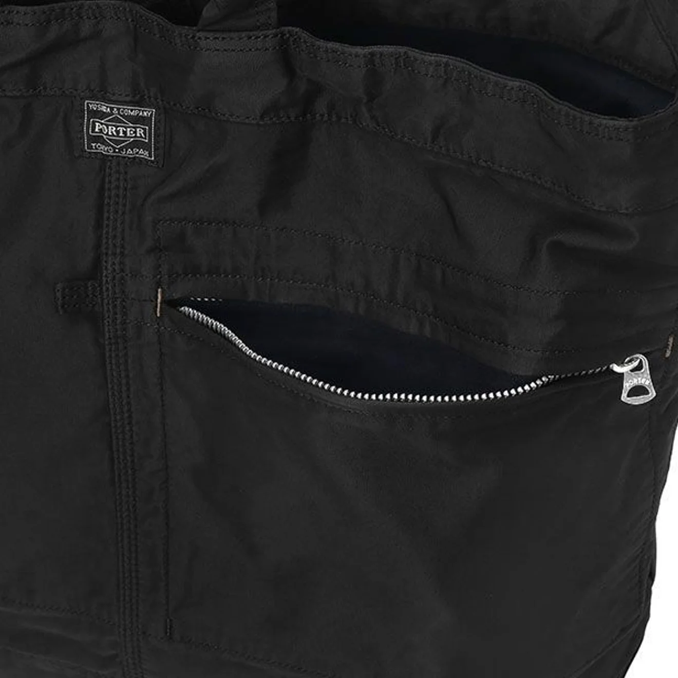 Porter-Yoshida and Co Mile 2Way Tote Bag Black - Image 4