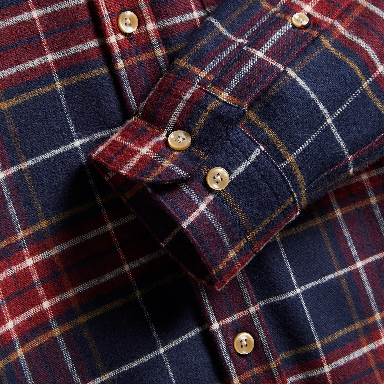 Portuguese Flannel Station Shirt Blue / Red - Image 4