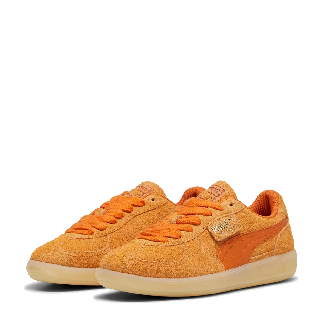 Puma Palermo Hairy Sneakers Bright Melon / Maple Syrup - Image 2