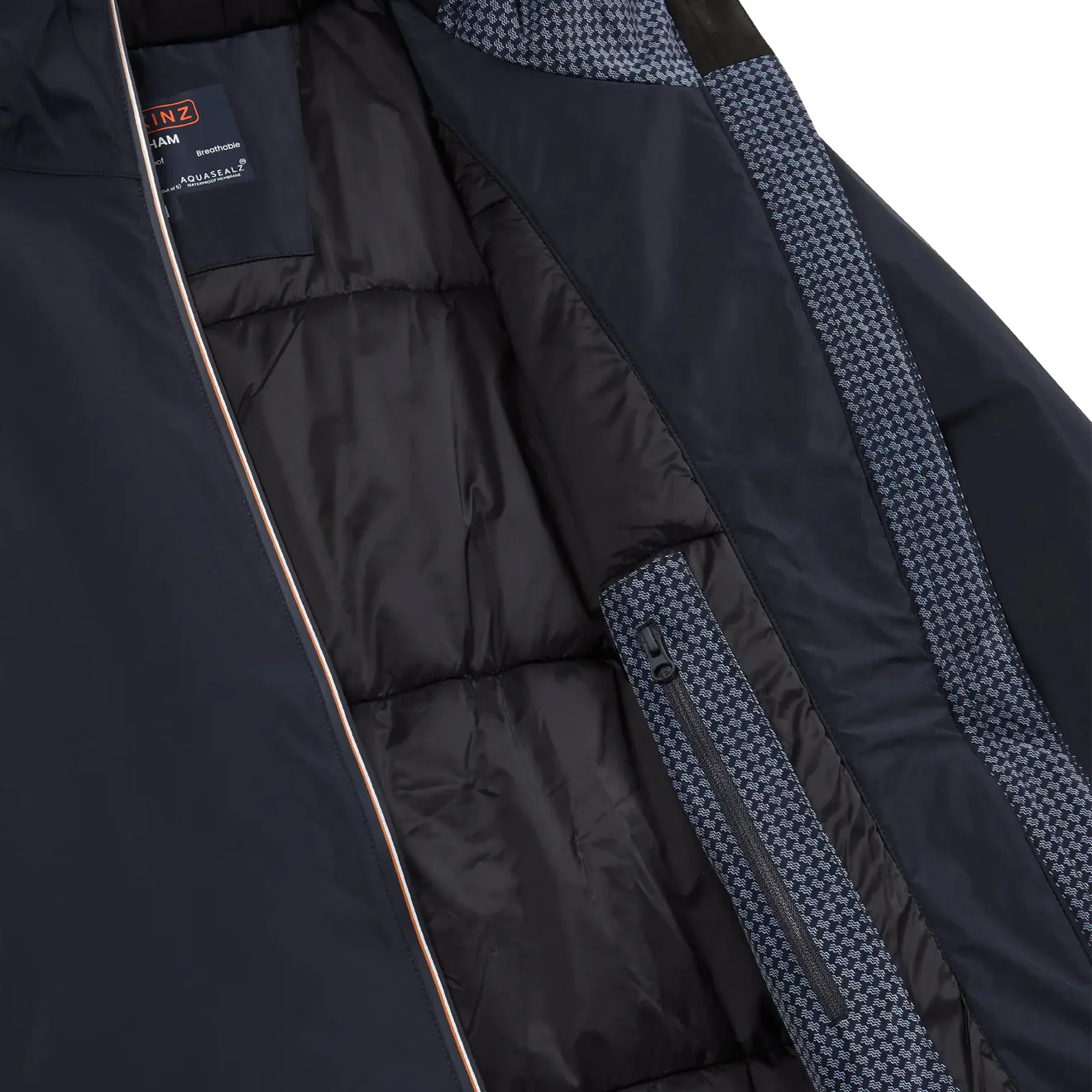 Sealskinz Trimingham Waterproof Puffer Rain Jacket Navy - Image 3