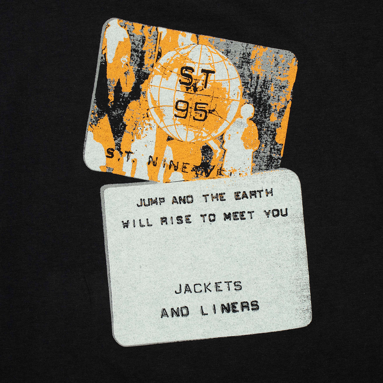 ST95 SS Etichetta Tee Black - Image 4