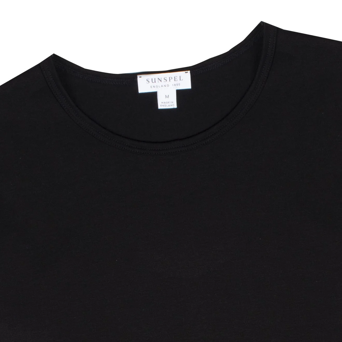Sunspel Womens Classic T-Shirt Black - Image 5