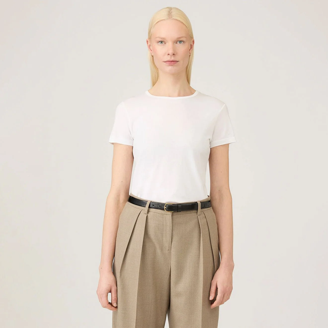 Sunspel Womens Classic T-Shirt Pistachio - Image 3