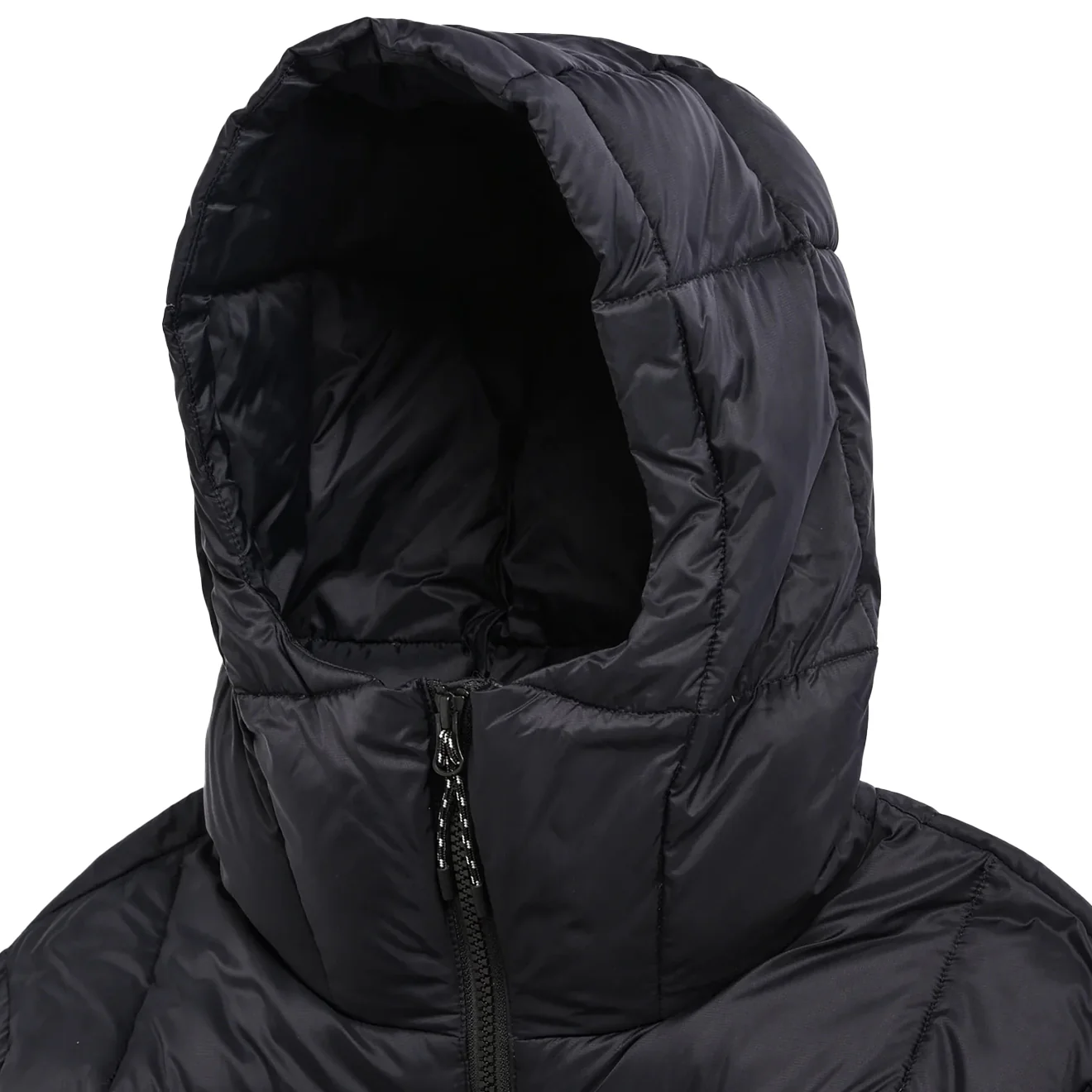 Taion Volume Hood Down Jacket Black - Image 4