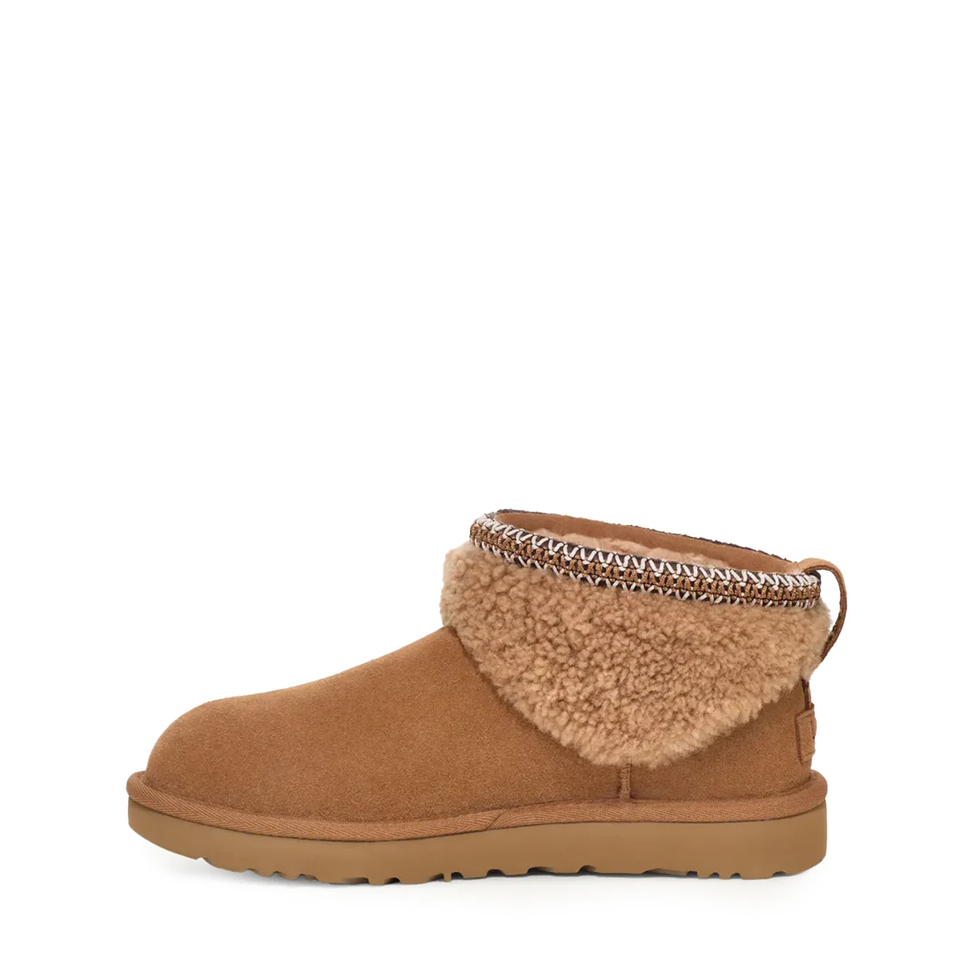 UGG Womens Classic Ultra Mini Maxi Curly Boot Chestnut - Image 2